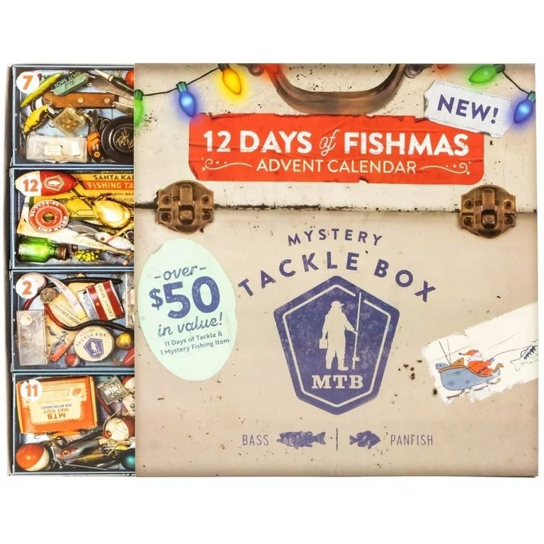 Mystery Tackle Box 12 Days of Fishmas Holiday Fishing Lures Advent Calendar 2023 Freshwater | Walmart (US)