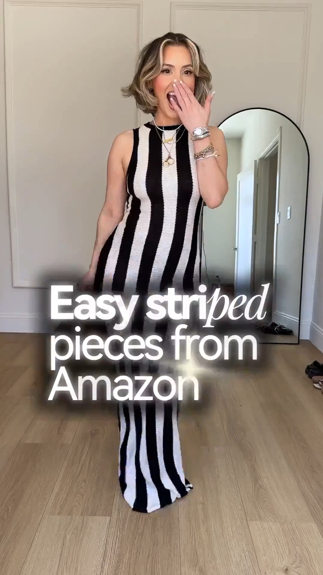 Striped favorites from Amazon 🤗🙌🏼🤍😎

Wearing small in everything 🥰

‼️🚨So the first striped dress, I had to cut a slit in the back bc it’s hard to walk with it otherwise. Also it’s tall-girl friendly!

#LTKgrwm #LTKootd #LTKU