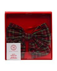 set of 6 plaid bow ornaments | TJ Maxx