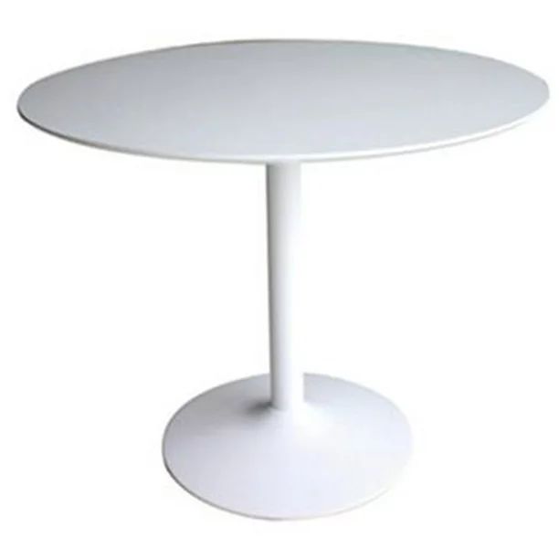 Coaster Company Lowry Mid-Century Modern Round Dining Table, White - Walmart.com | Walmart (US)