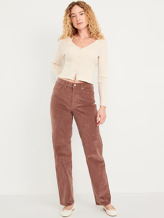 High-Waisted OG Loose Corduroy Pants | Old Navy (US)