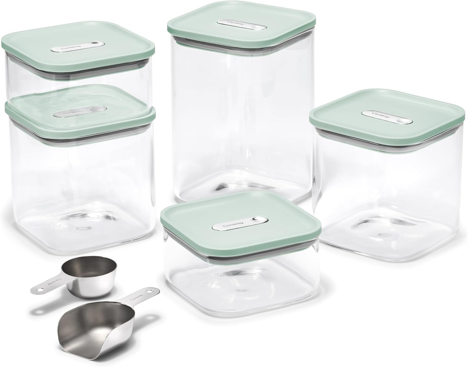 Caraway 13-Piece Glass Airtight Food Storage Containers with Lids | Amazon (US)