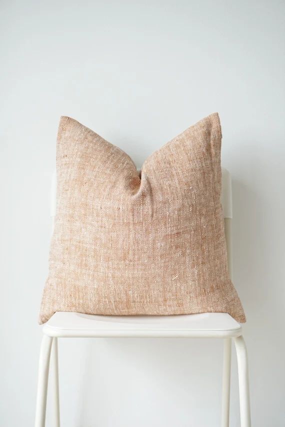 Hemp Hand Woven Natural Dye Color Pillow Cover | Etsy (UK)
