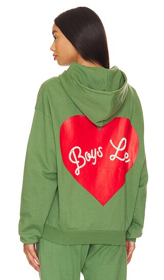 Boys Lie Charmer Hoodie in Green. - size XS/S | Revolve Clothing (Global)