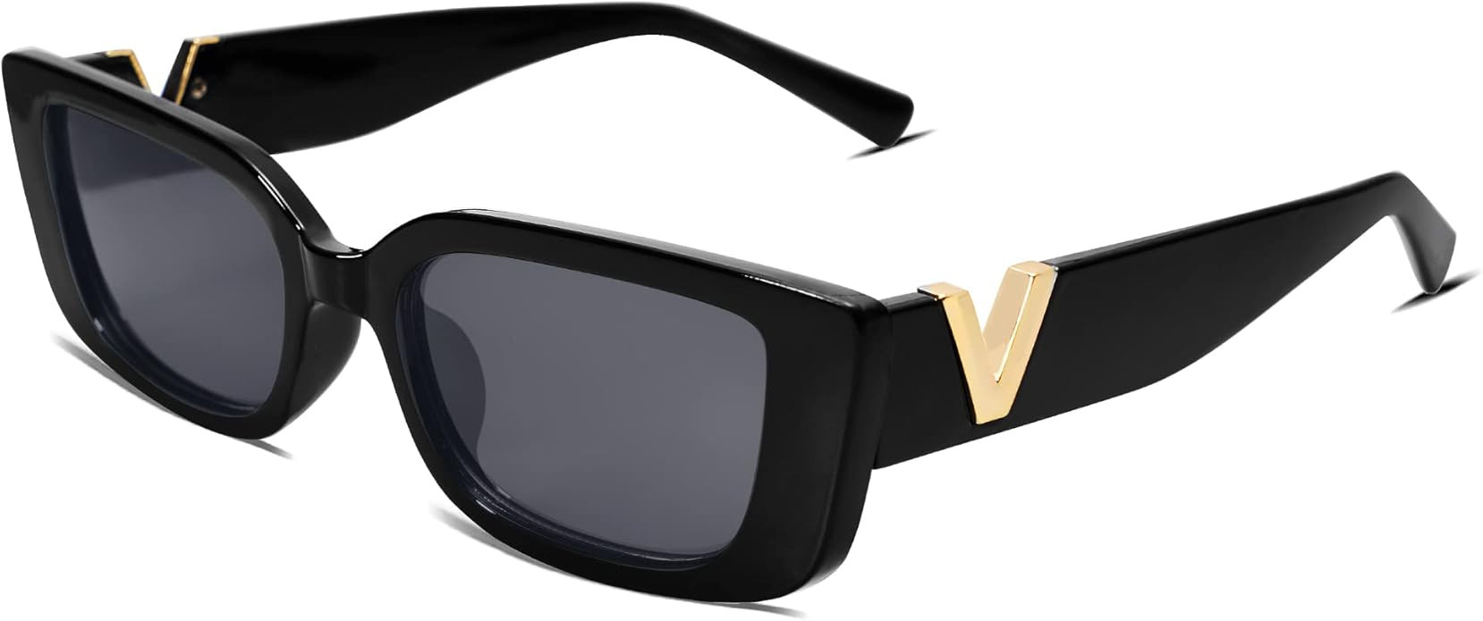 Allarallvr Rectangle Cat Eye Thin Sunglasses for Women 90s Retro Trendy Y2K Aesthetic Vintage Squ... | Amazon (US)