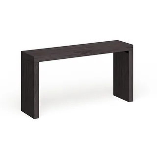 Carbon Loft Dillon Black Wood Grain Veneer Console Table - 58"w x 15"d x 30.3/4"h - Overstock - 2... | Bed Bath & Beyond