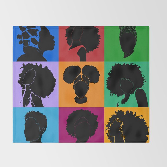 FOR COLORED GIRLS COLLECTION COLLAGE Throw Blanket | Society6