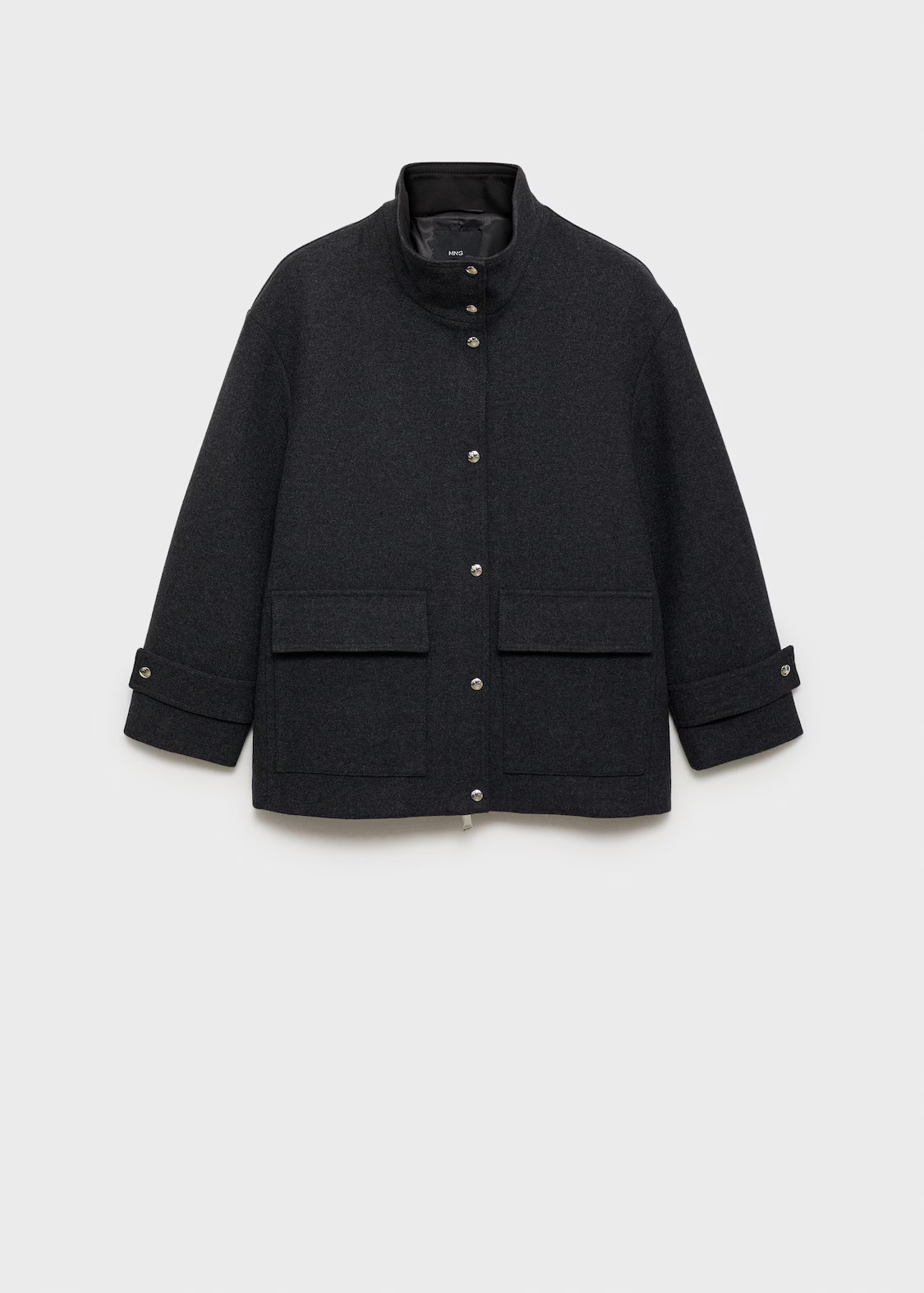 Turtleneck wool coat - Women | MANGO United Kingdom | MANGO (UK)