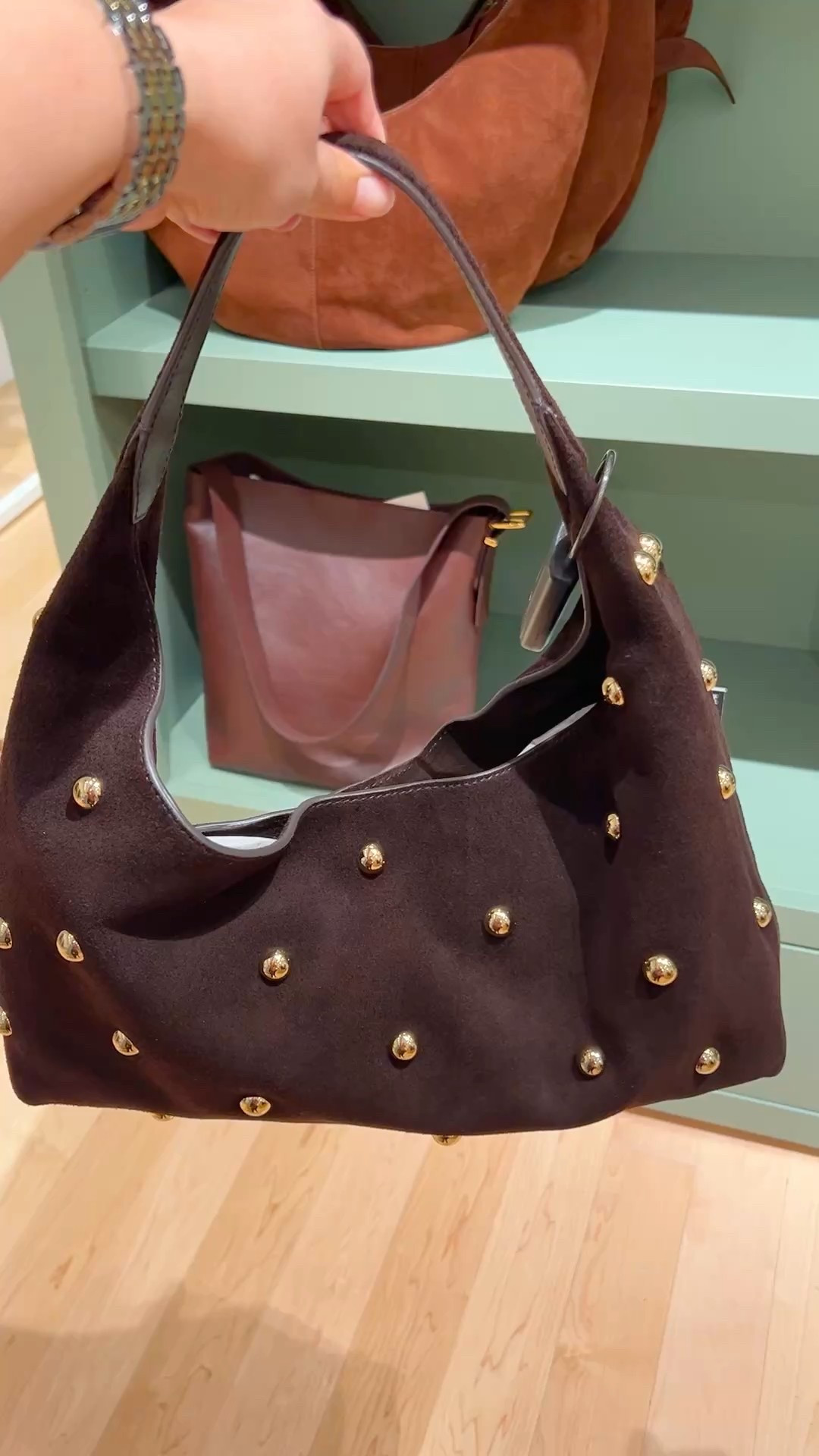 Madewell bag on sale 50% off! Love this beautiful dark chocolate brown studded suede shoulder bag! Such a gorgeous, rich shade of dark brown that’s perfect for fall outfits, business casual workwear and travel outfits! Also a great idea for her for the holidays. Gifts for mom, gifts for sisters, gifts for daughters, gifts for friends.



#LTKSaleAlert #LTKOver40 #LTKGiftGuide