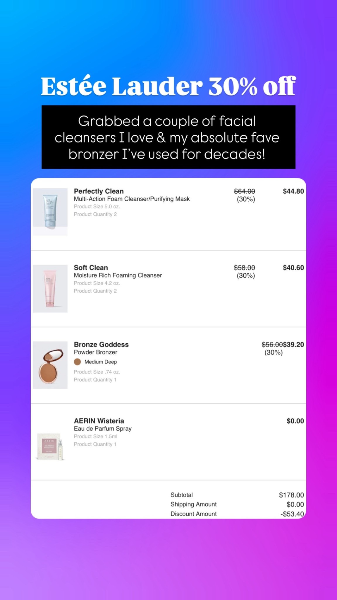 Use code FRIDAY.

Also linked a couple other faves from Estée Lauder.

I wear Shell Beige in the foundation and medium deep in the bronzer. 

#LTKCyberWeek #LTKSaleAlert #LTKBeauty