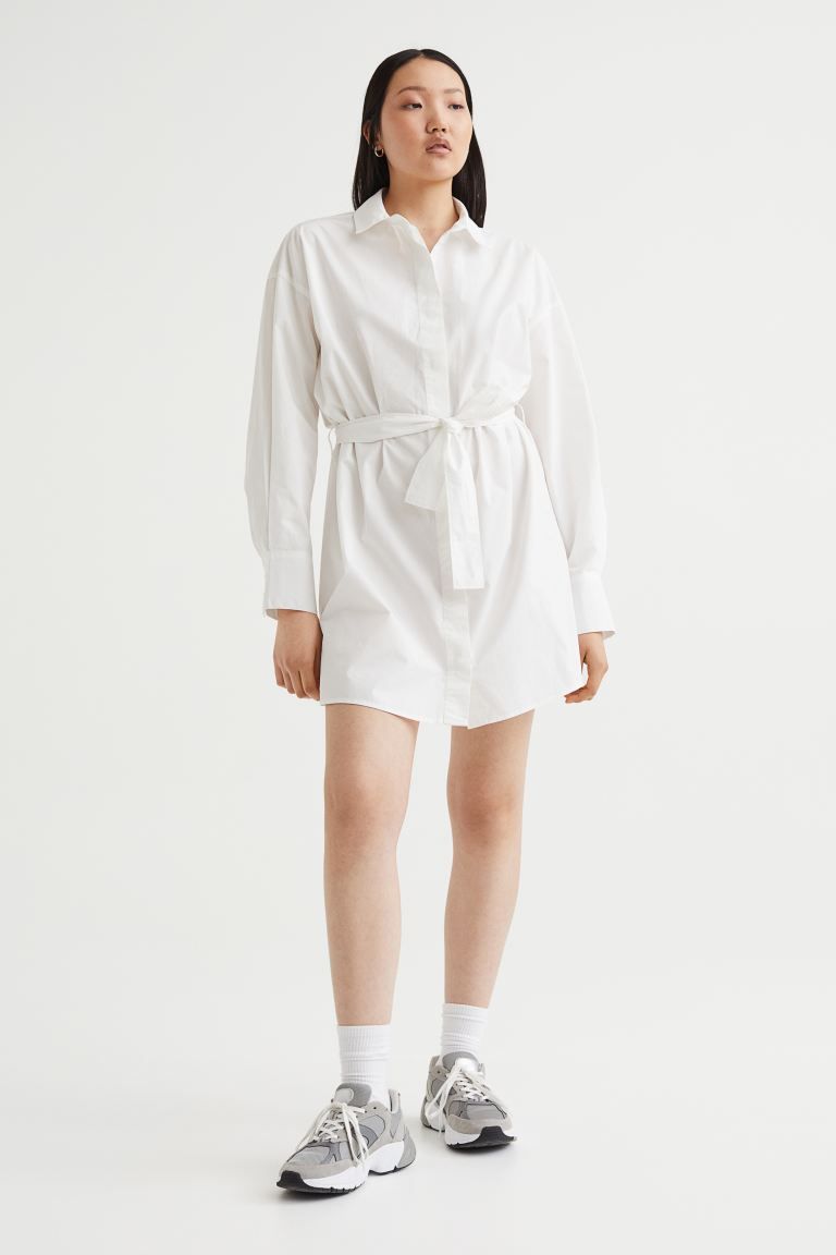 Tie Belt Shirt Dress | H&M (US + CA)