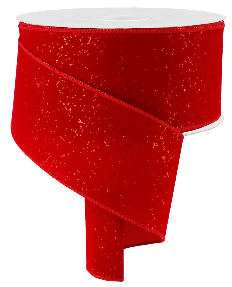 Red Velvet Wired Ribbon, 4 inches x 50 yards, Christmas RL5950 | Etsy (US)