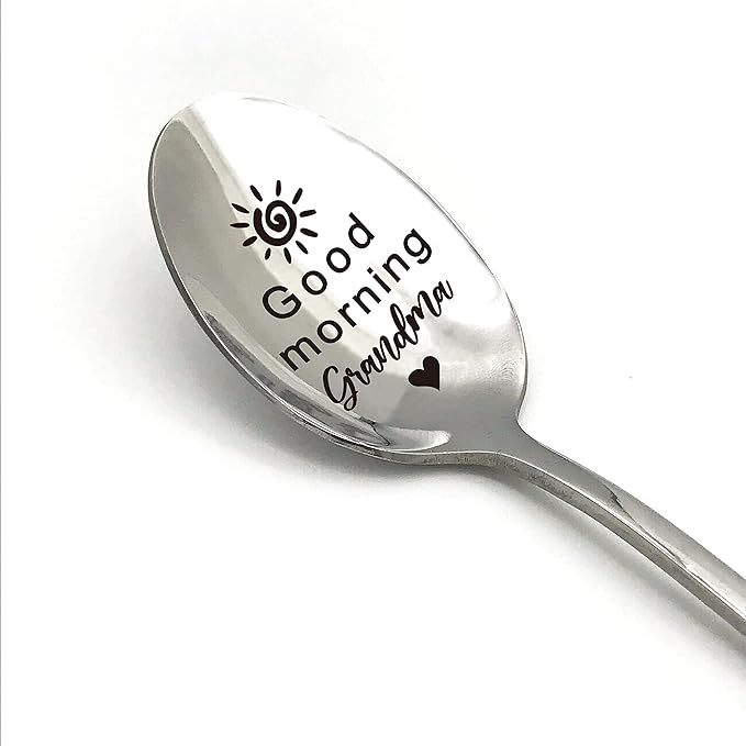 family Kitchen Funny Coffee Tea Spoon Good Morning Grandma,Grandma's Coffee Stainless Steel Spoon... | Amazon (US)