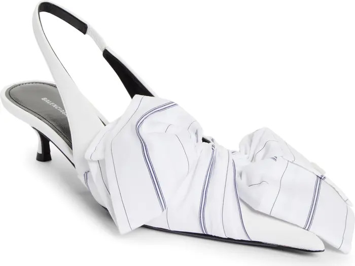 Balenciaga Pointed Toe Kitten Heel Slingback Pump (Women) | Nordstrom | Nordstrom