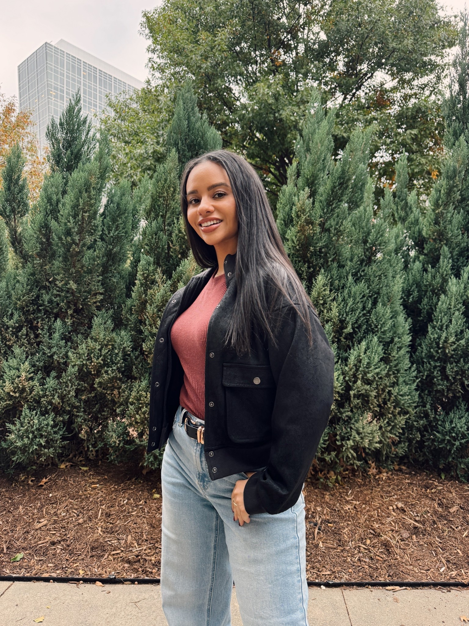 The most effortless OOTD from 78 and Sunny! Cozy, comfortable, and fashionable. 🤩 XS in top and jacket, 26 in jeans. 

#LTKgrwm #LTKdayinmylife #LTKFindsUnder100