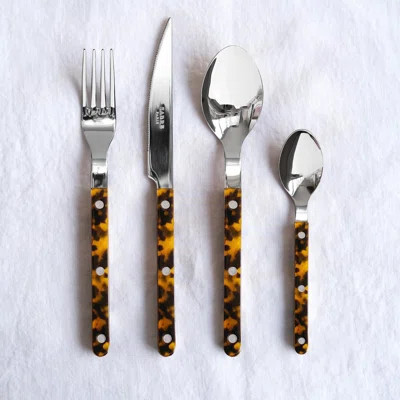 Sabre Paris Bistrot Tortoise Stainless Steel Flatware Set | Wayfair North America