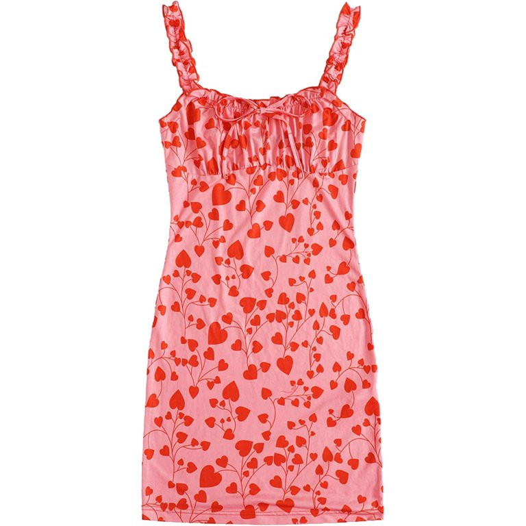 ZWJHBFGRAASD Women's Summer Dress Sleeveless Bodycon Dress 2022 Floral Print Mini Y2K Cute Dresse... | Walmart (US)