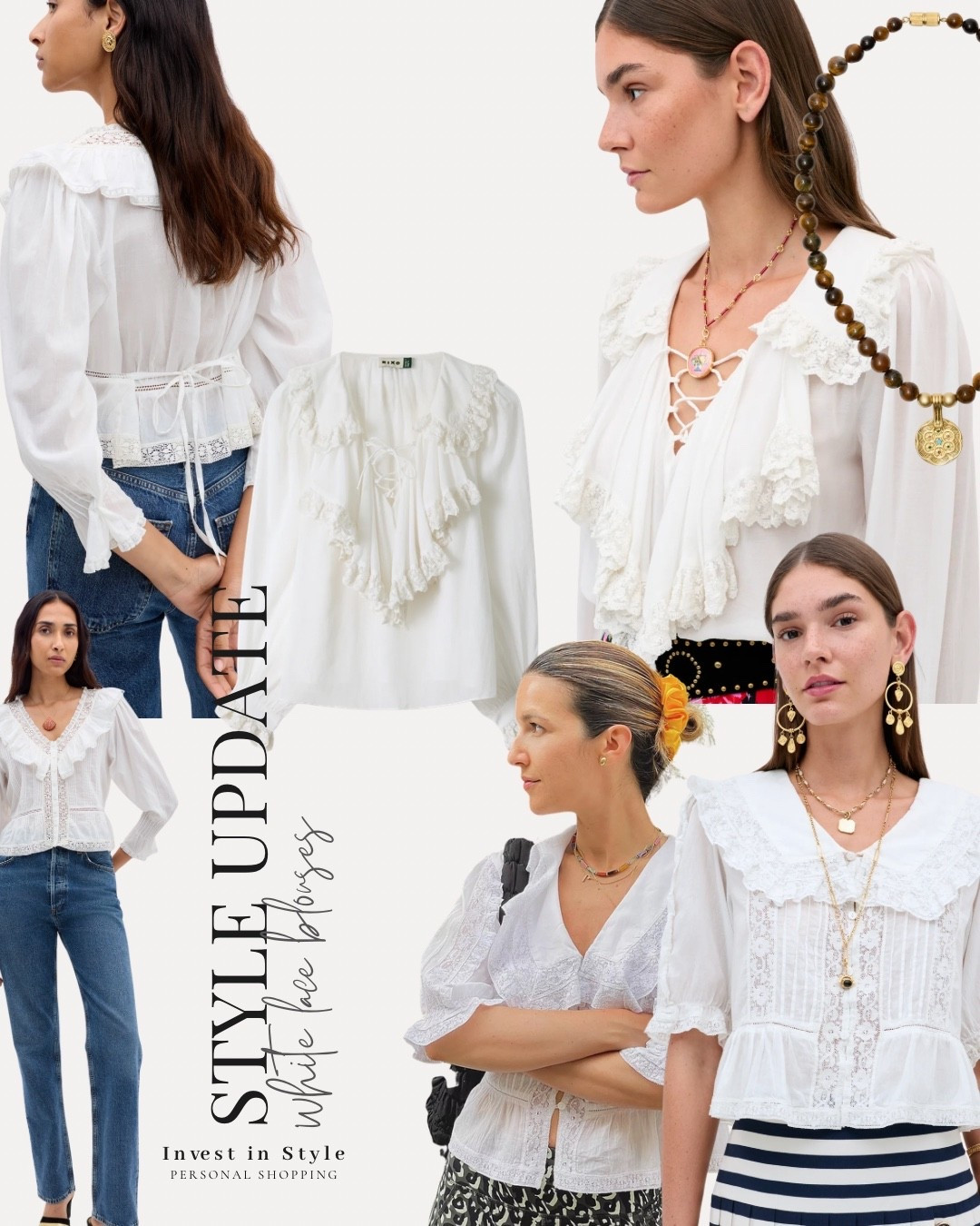 Beautiful white ruffle and lace detail cotton blouses at Rixo 

Some cheaper options linked below also 👇🏻 x 

#LTKTravel #LTKspringtrends #LTKspring