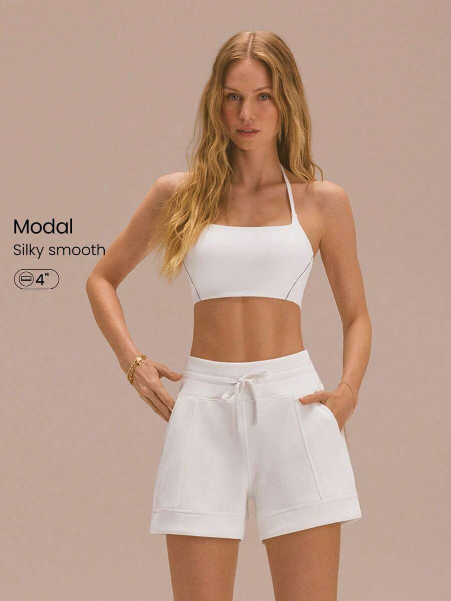 GLOWMODE 4.0'' SoftCalm Modal Easy Does It Soft Silky-Smooth Breathable Relaxed Fit Adjustable Dr... | SHEIN