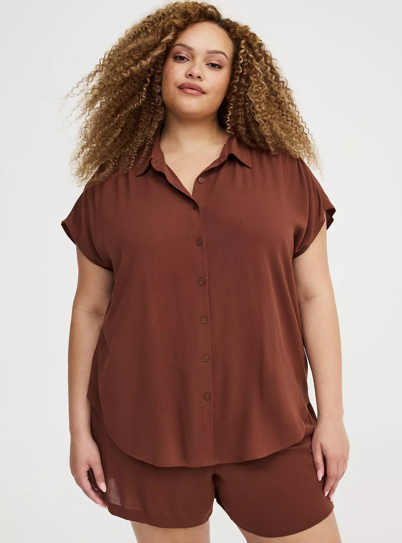 Crinkle Gauze Dolman Shirt | Torrid (US & Canada)
