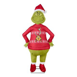 Grinch 6 ft. Animated Grinch in Max Ugly Sweater 23GM83176 - The Home Depot | The Home Depot