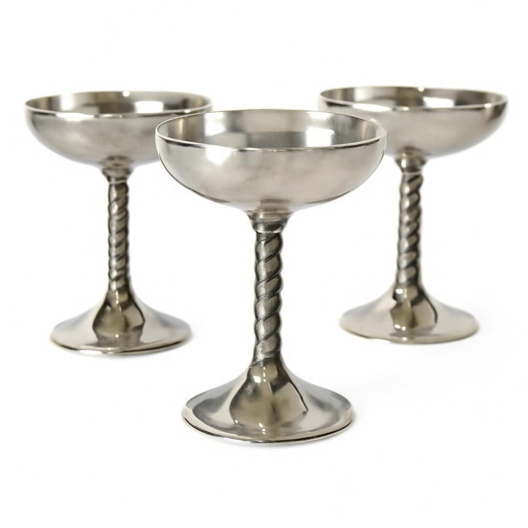 Set of 3 Vintage F.B. Rogers Silverplate Goblets – Made in Yugoslavia – Twisted Ornate Stems ... | Etsy (US)