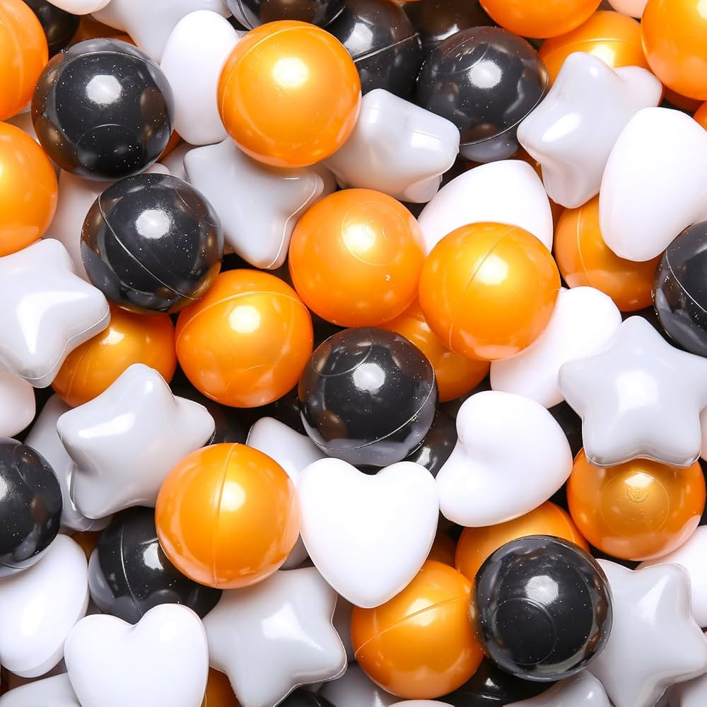 GOGOSO Ball Pit Balls,Plastics Balls for Ball Pit, Stars Hearts Shape for PastelBall for Toddlers... | Amazon (US)