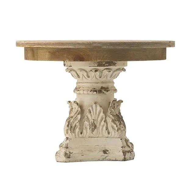 Ornate Plate Pedestal Riser 7.5 Inch | Antique Farm House