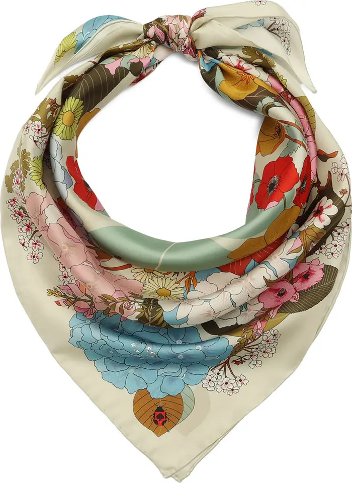 spade flower garden silk square scarfKate Spade New York | Nordstrom