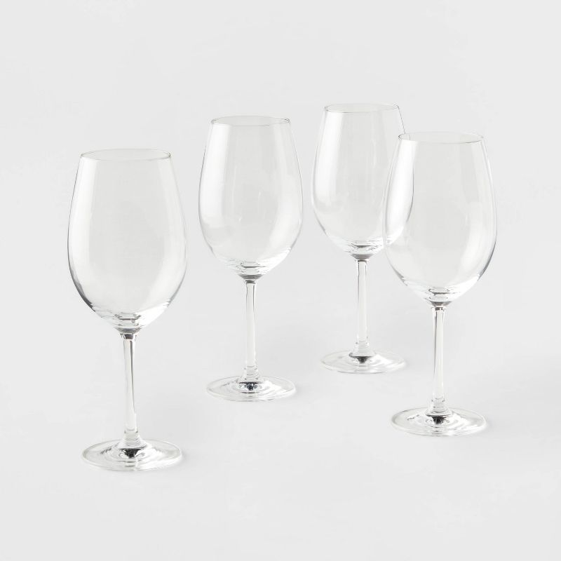 4pk Geneva Crystal Wine Glasses White - Threshold™ | Target