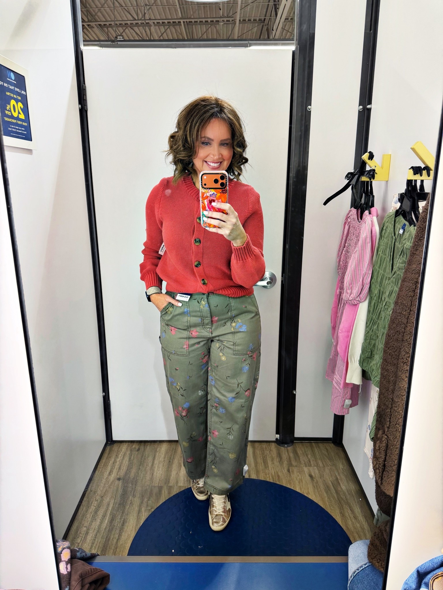 Cardigan sweater & floral cargo pants (both run true to size ) 
Pants are low stock so I linked some similar ones 

#LTKOver40 #LTKSaleAlert #LTKgrwm