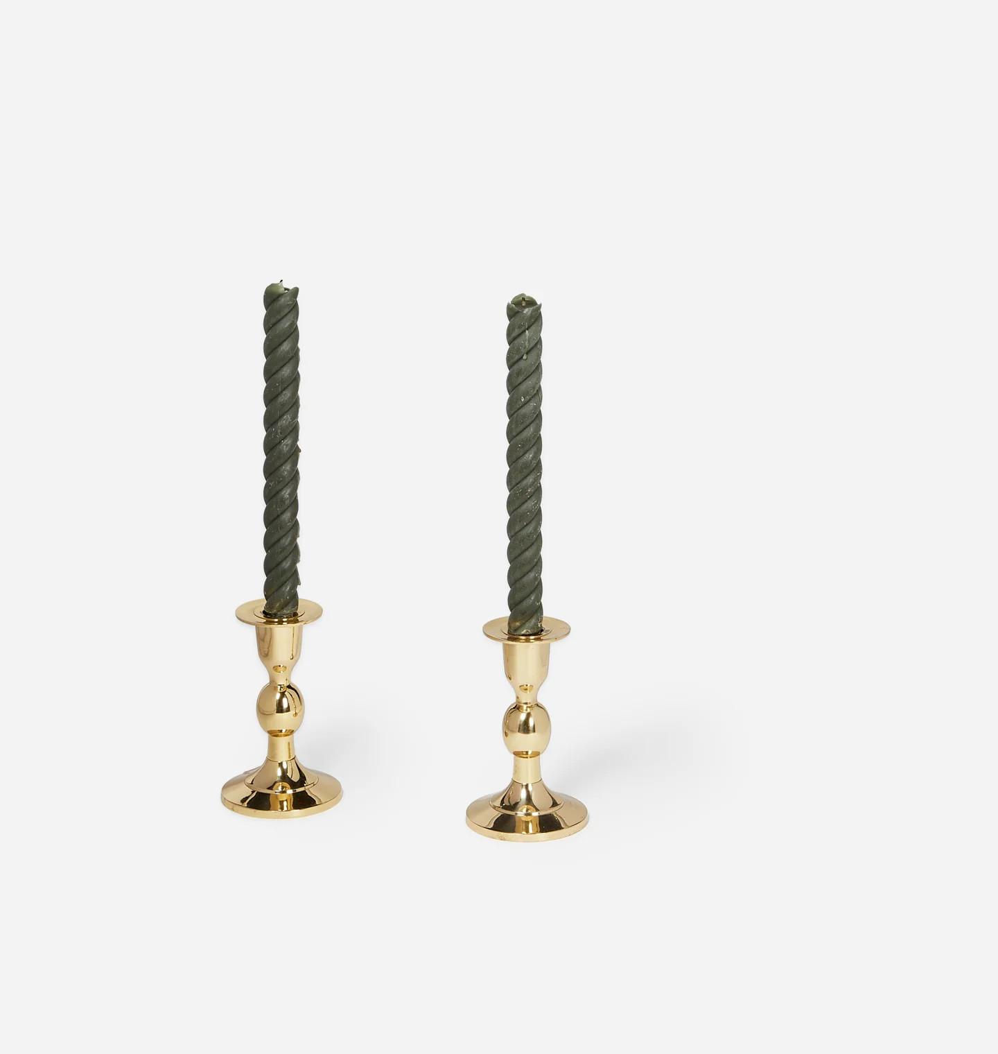 Rina Brass Taper Candlestick Holder | Amber Interiors