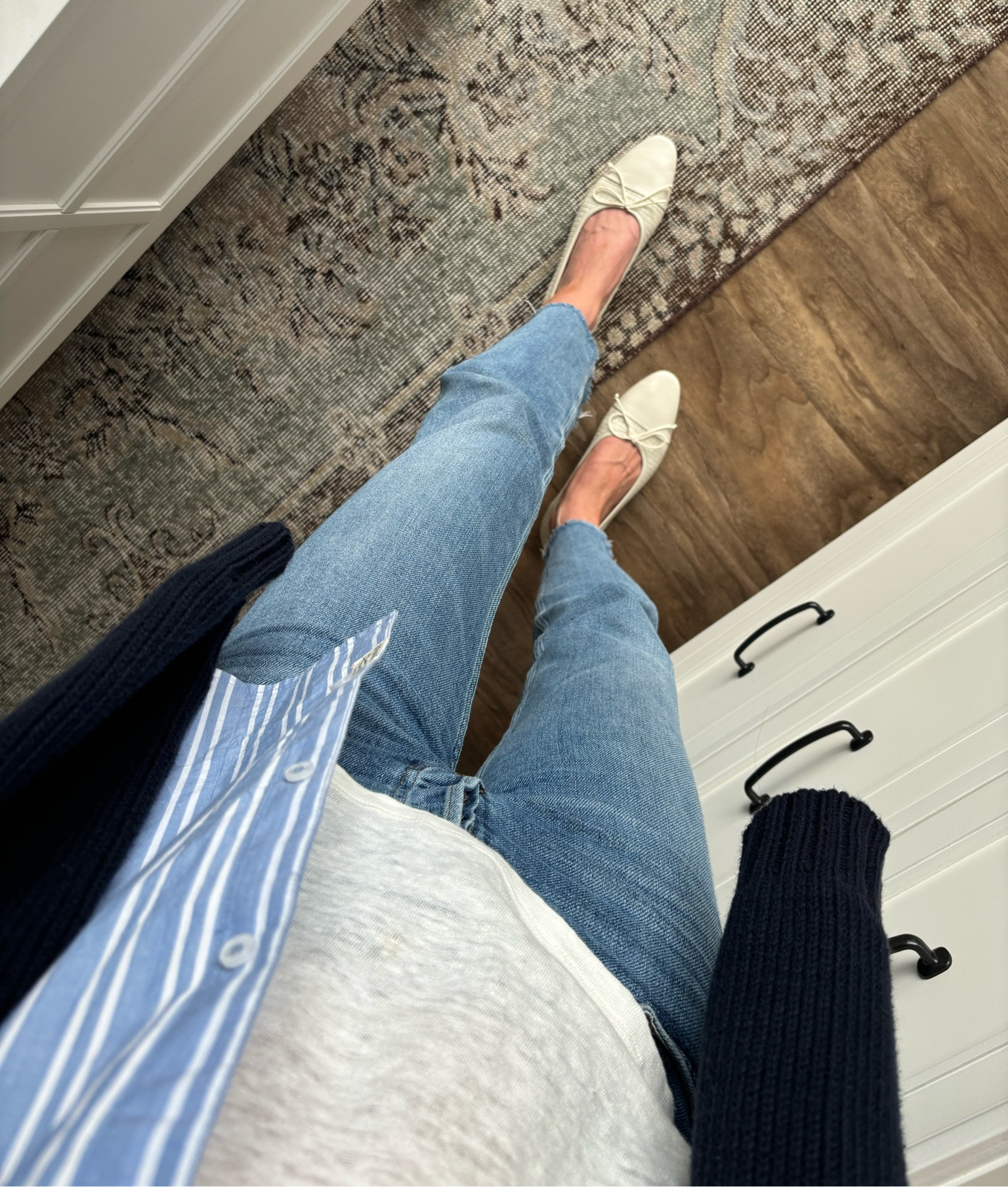 Elevated everyday spring look featuring my favorite ballet flats, linen white tee, and button down

#LTKShoeCrush #LTKStyleTip #LTKSeasonal