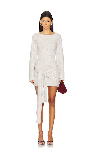 Mollie Dress in Beige | Revolve Clothing (Global)