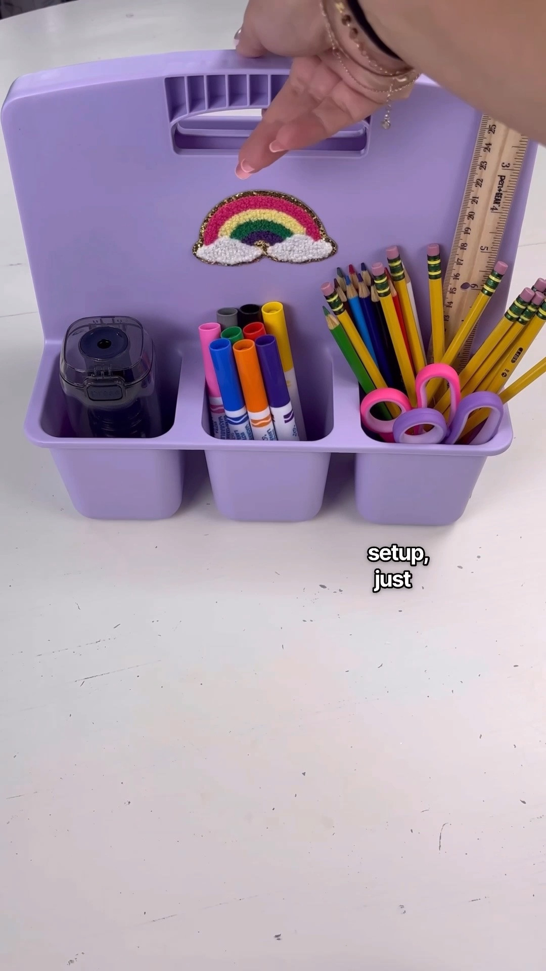 One tiny back-to-school system that saves me from 47 unnecessary questions a day 😂🙌🏼

I’m all about giving everyday things a “home,” especially when it means the kids can be a little more independent and I’m not constantly being asked where something is.

This takes up barely any space, can move wherever homework is happening, and makes cleanup so much easier too. Win, win, win. ✏️📚

Comment HOMEWORK and I’ll send you the links for everything you need to make your own!

#LTKKids #LTKmomlife