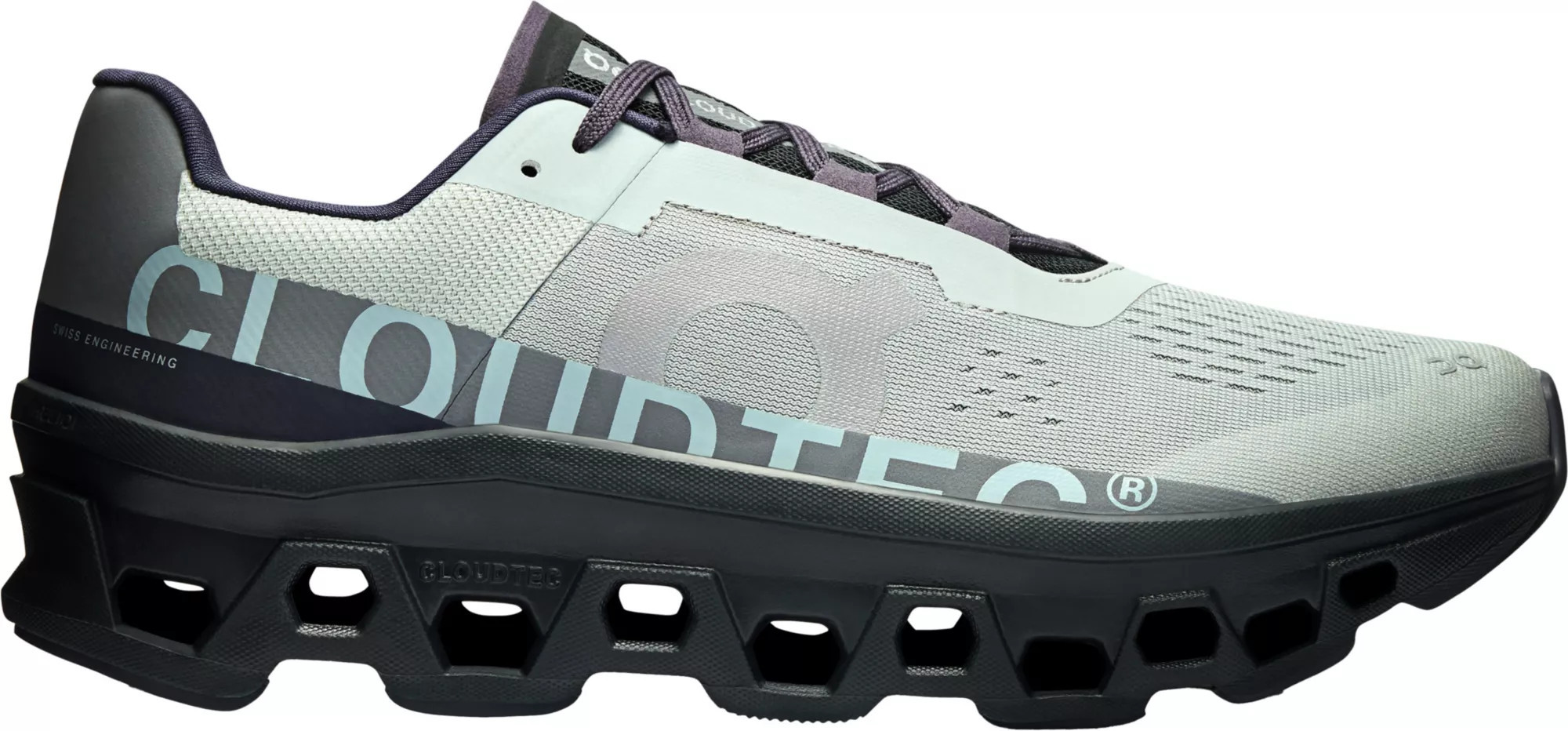 On Men's Cloudmonster Shoes, Size 11.5, Glacier/Black | DICK'S Sporting Goods