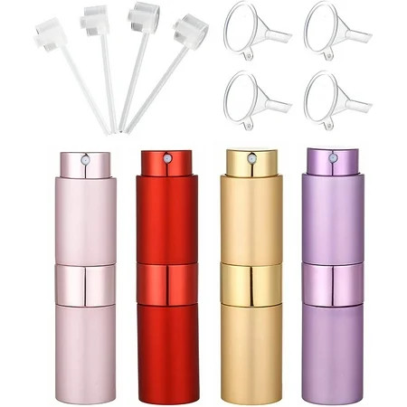 Perfume Travel Refillable Travel Perfume Atomizer Refillable Pack of 4pcs 8ml Travel Perfume Bottle  | Walmart (US)
