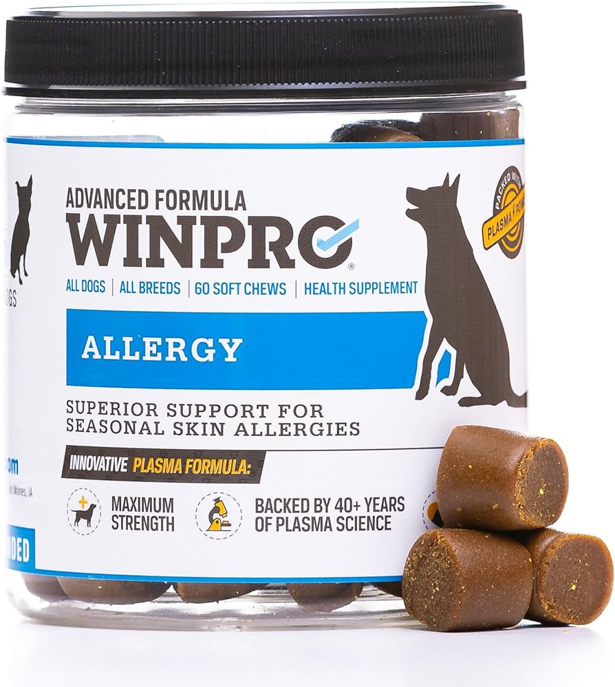 WINPRO Dog Allergy Relief Chews – Plasma-Powered Soft Chews for Dogs – Grain-Free, Natural Bl... | Amazon (US)