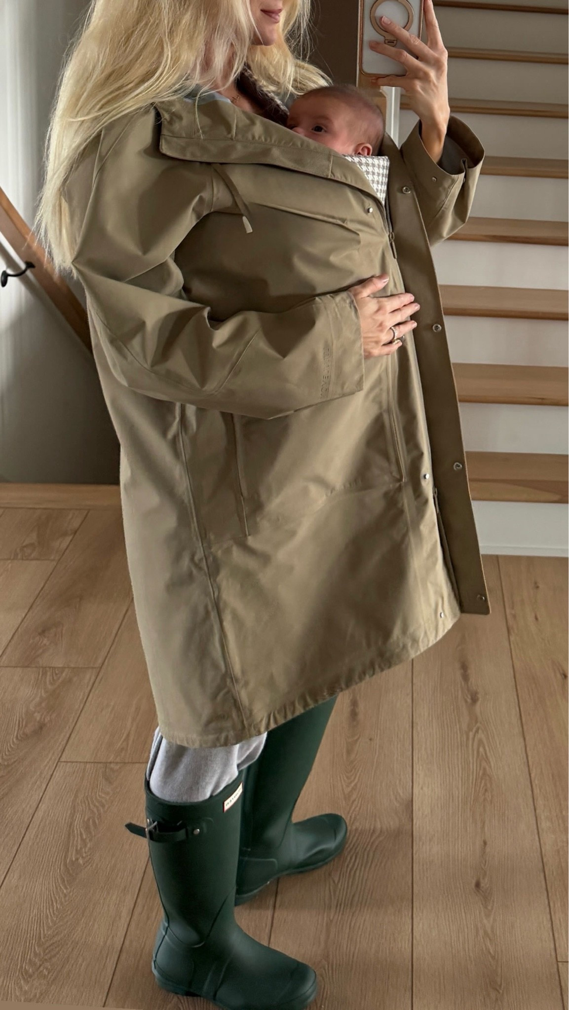 SIZE: small in jacket, small in pants & med in tank, boots run tts-  color is hunter green! #kathleenpost

Postpartum outfit, rainy day outfit, newborn phase, newborn baby, baby boy

#LTKmomlife #LTKBaby #LTKootd