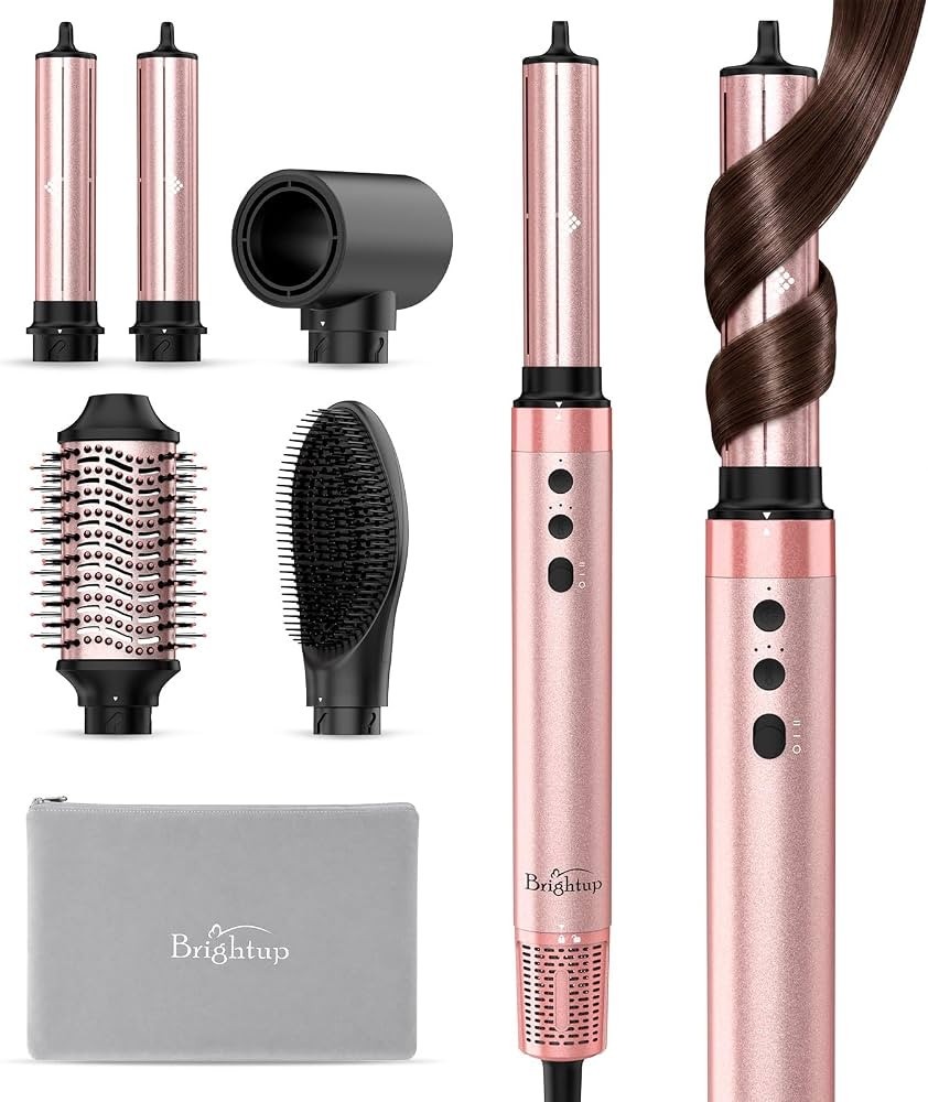 Brightup 5 in 1 Hot Air Styler & Hair Dryer Brush | Amazon (US)