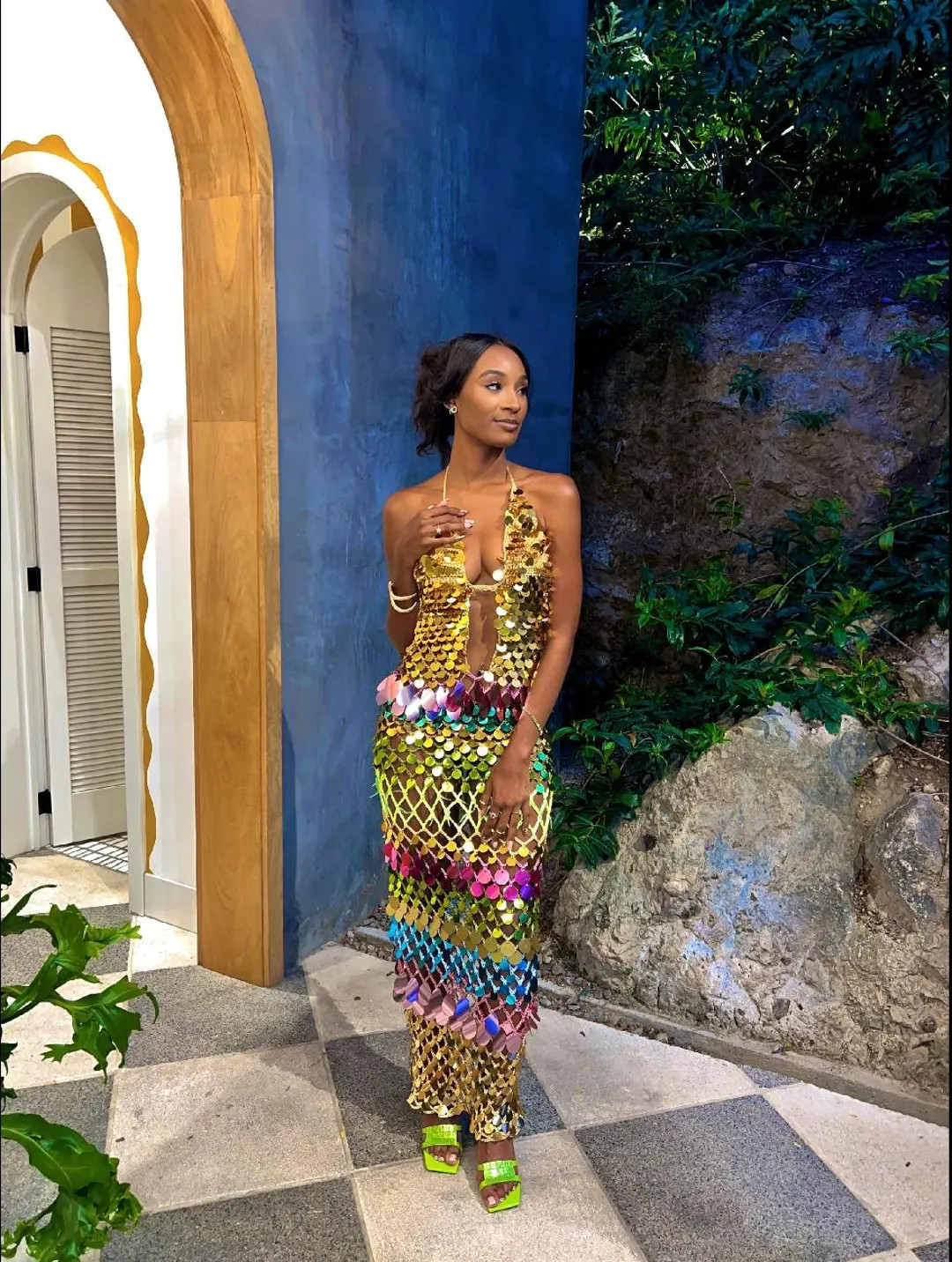 Jasmyn Dress- Handmade Crochet Maxi Dress With Colorful Sequins – Eye-catching and Shiny Design... | Etsy (US)