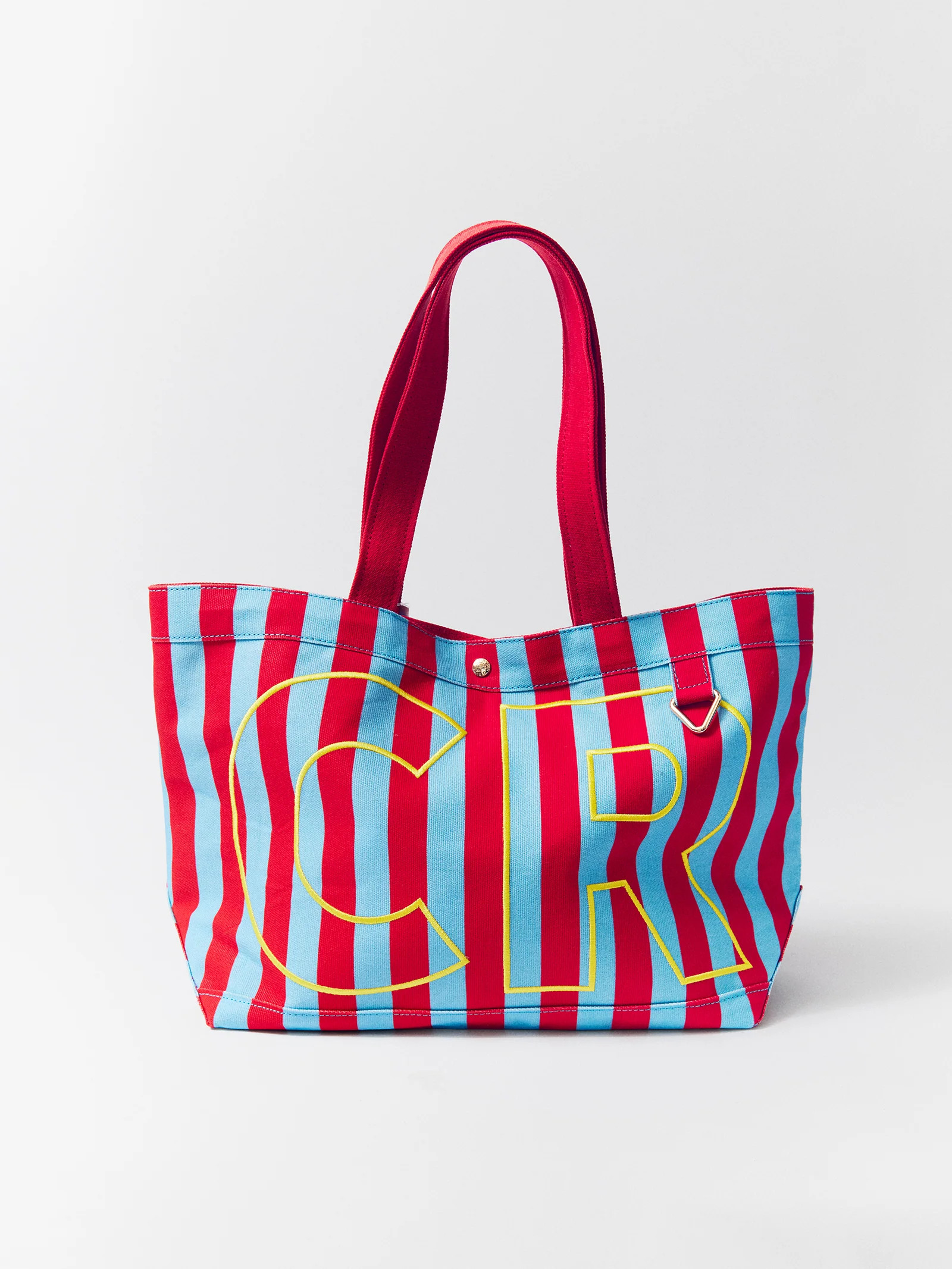 Striped Custom Alpha Tote - Rugby | BaubleBar
