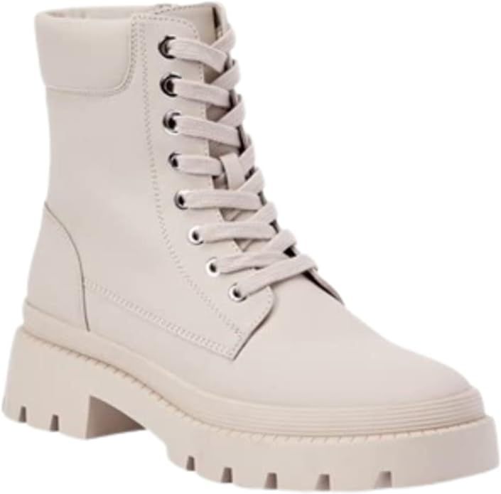 Amazon.com: Tevos Combat Boots for Women - Black Chunky Heeled Combat Boots, Black Lug Sole Boots... | Amazon (US)