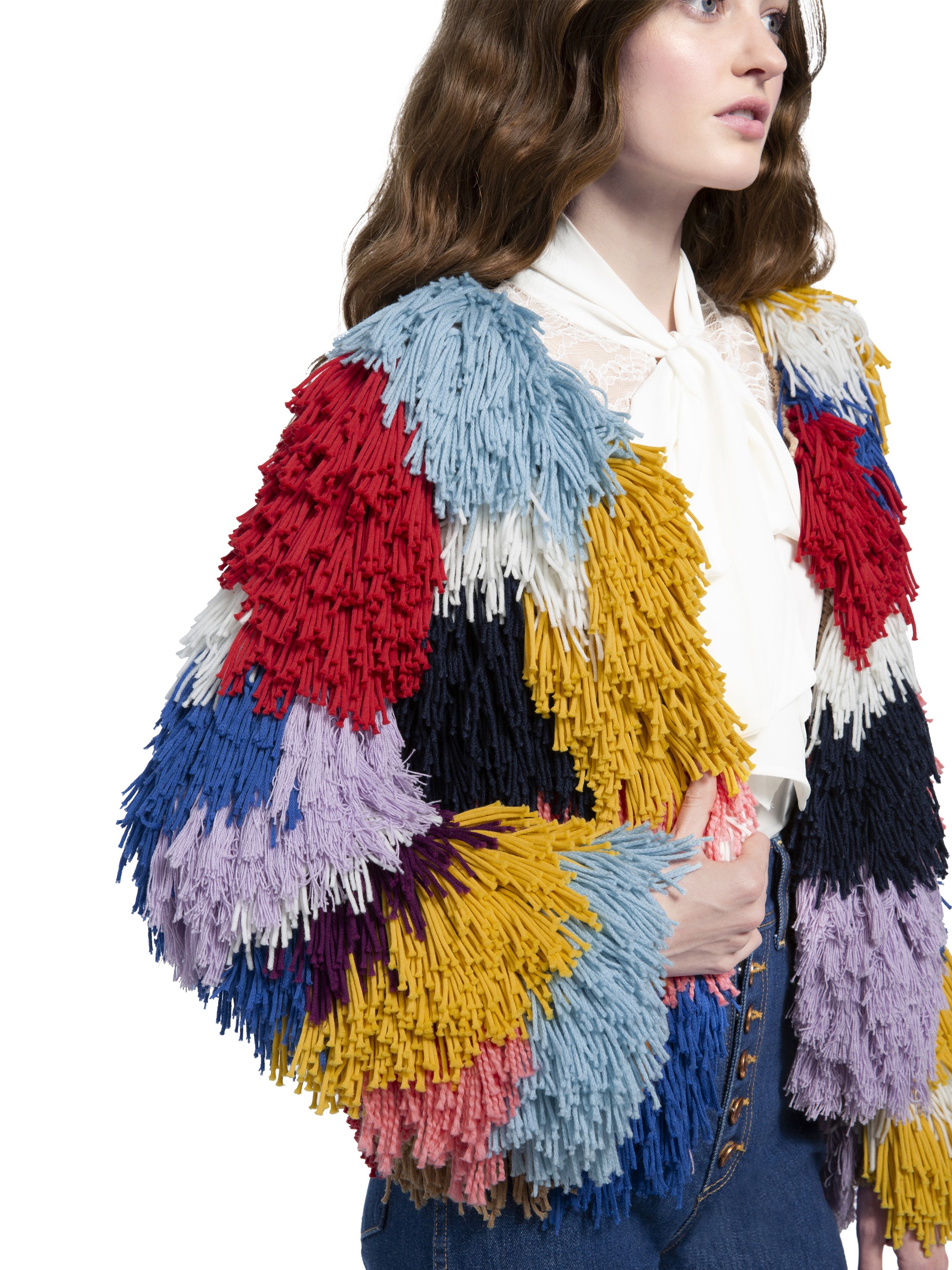 FAWN MULTI-COLOR FRINGE JACKET ADD TO MY MOST WANTED | Alice + Olivia