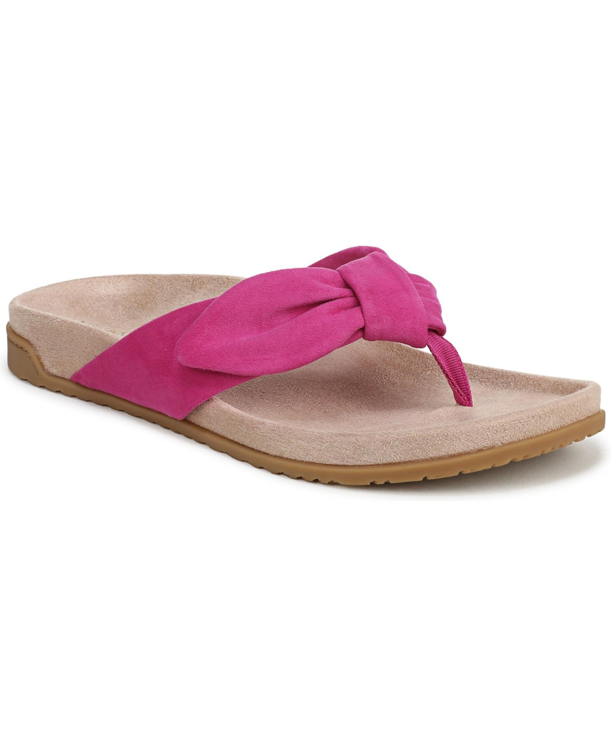 Vionic Womens Eva Thong Sandals - Rose violet suede | Macy's