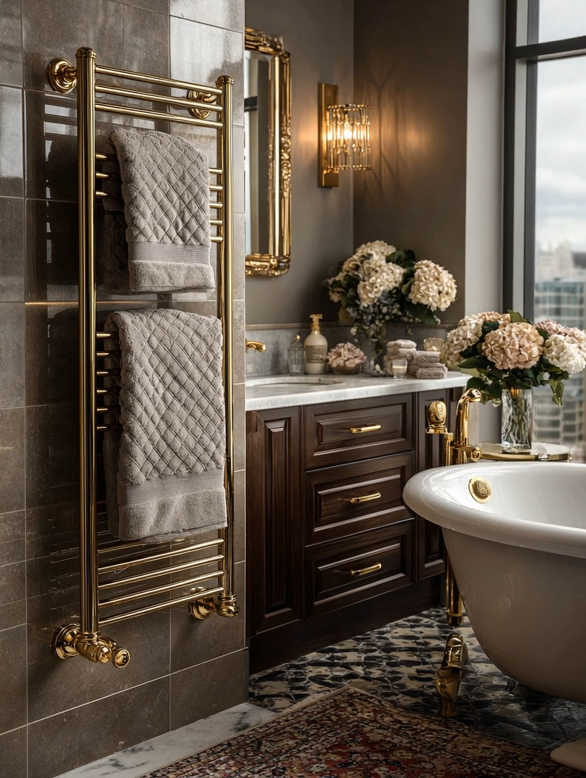 Bathrooms deserve statement pieces too.

And this is one most people overlook.

A beautifully designed oversized towel warmer is not just functional — it’s a quiet luxury upgrade that transforms your entire bathroom experience. The gold finish, the structure, the presence… it instantly elevates the space without needing a full renovation.

If you’re planning a bathroom refresh, start here.

Because this is where design meets lifestyle.

Stepping out of the bath into warm towels…
that’s not just decor — that’s daily luxury.

Worried about size? Don’t be.

You don’t need to go oversized if your space doesn’t allow it. The key is proportion — choose a size that still feels intentional and strong enough to make a statement.

Pair it with gold fixtures, warm wood tones, and soft textiles, and suddenly your bathroom feels curated, elevated, and complete.

We’ve curated multiple sizes and styles in our edit so you can create this look in any space.

Because true elegance is not just how it looks…
it’s how it makes you feel, every single day.

#BathroomDecor #LuxuryLiving #HomeUpgrade #ElegantInteriors 

 #LTKHome