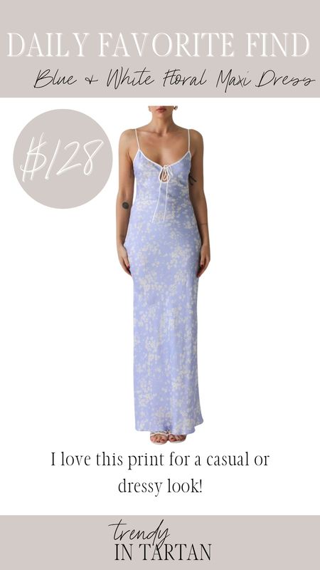 Daily favorite find- blue and white floral maxi dress!

Wedding guest dress, spring dress, maxi dress, spring outfit 

#LTKSeasonal #LTKstyletip