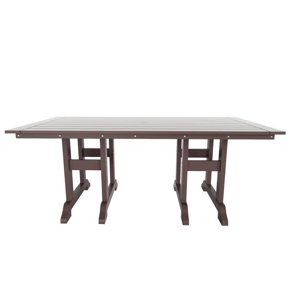 Laguna Rectangular Outdoor Dining Table With Umbrella Hole , 71'' in. W 37'' in. D | Wayfair North America