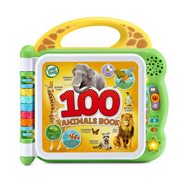 LeapFrog 100 Animals Book Interactive Bilingual Take-Along Word Book | Walmart (US)