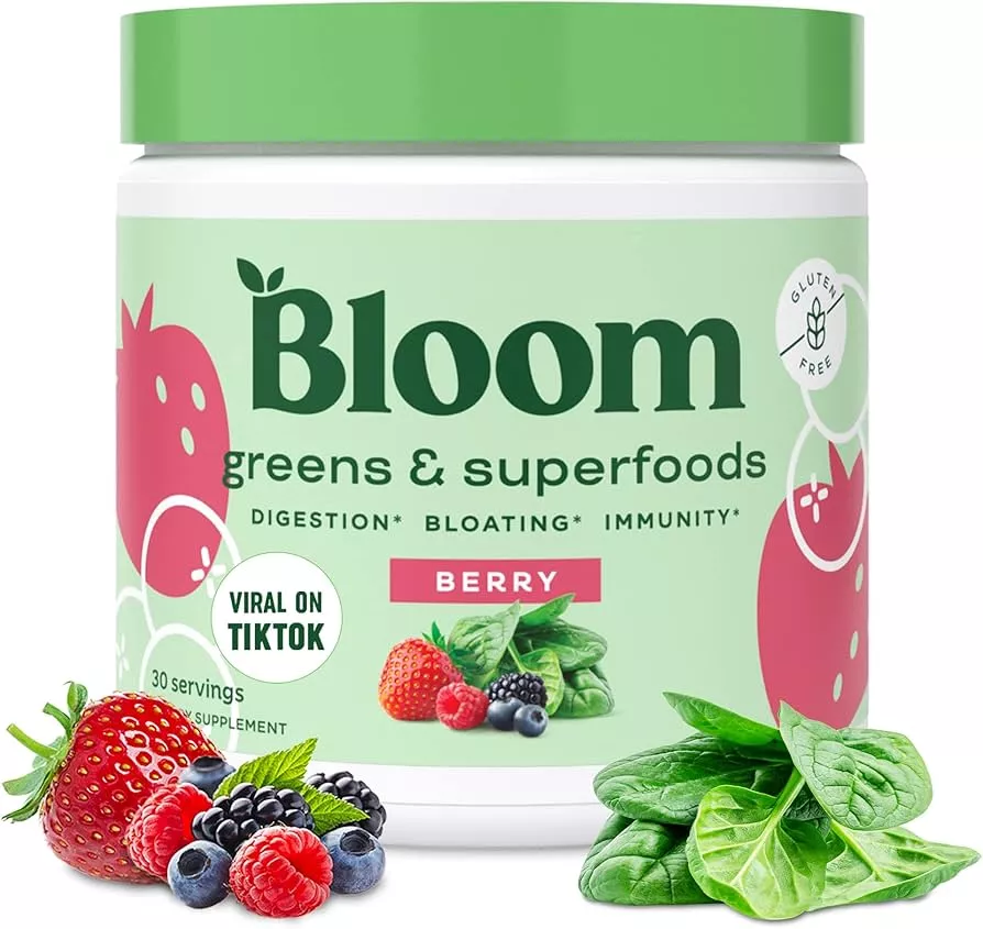 Kiala Nutrition Super Greens Powder - Sherbet Swirl ~ Digestive Health